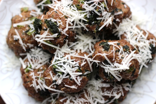 Italian kale meatballs